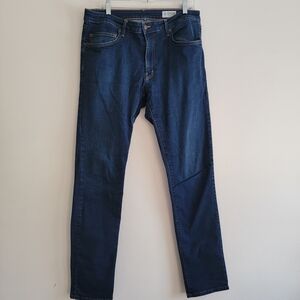 Aviator Mens Slim Fit Best Travel Jeans 36 X 35 Indigo